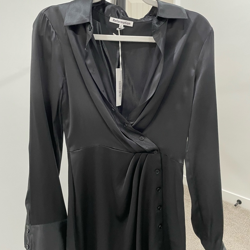 Reformation Alaine Silk Dress